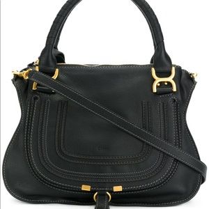 Like new Chloe Marcie medium leather bag - Black